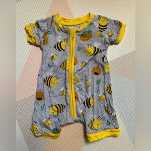 EUC Little Sleepies Shorty Bees